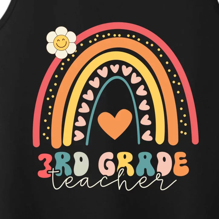 Funny Third Grade Back To School Rainbow Leopard 3Rd Grade Funny Gift Performance Tank