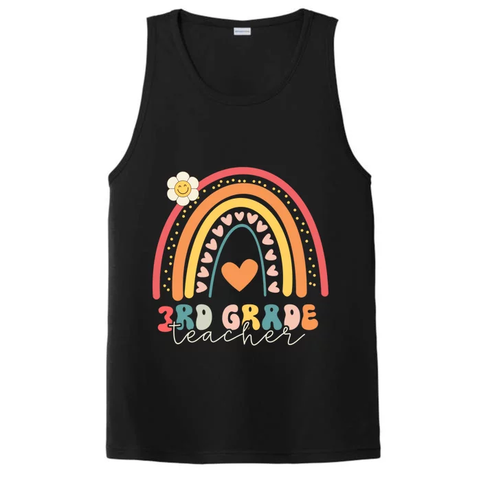 Funny Third Grade Back To School Rainbow Leopard 3Rd Grade Funny Gift Performance Tank