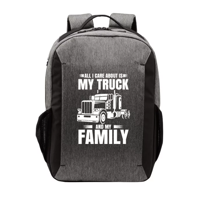 Funny Trucker Gifts Truck Driver Husband Semi Trailer Vector Backpack