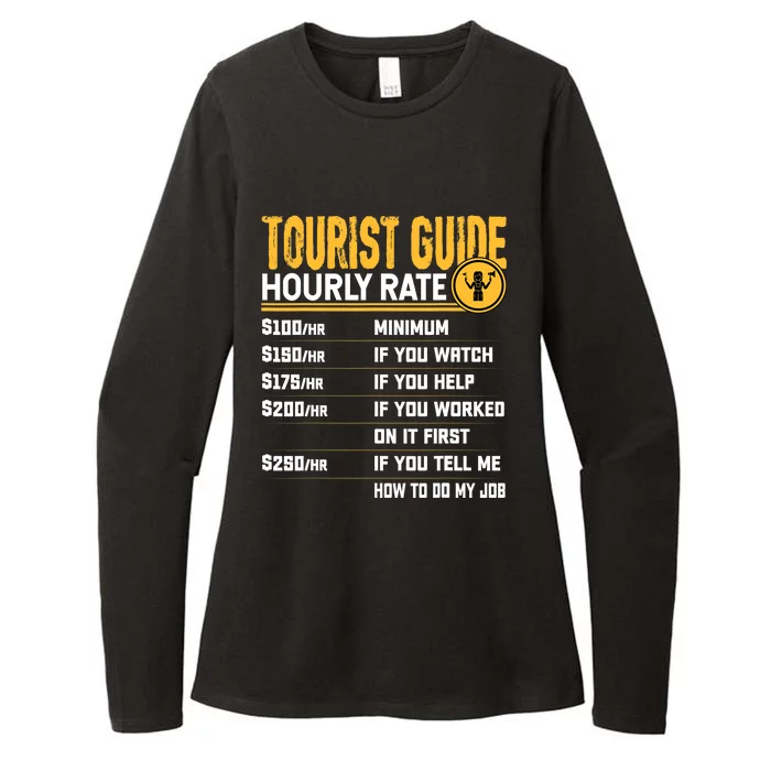 Funny Tourist Guide Hourly Rate - Tour Travel Advisors Womens CVC Long Sleeve Shirt