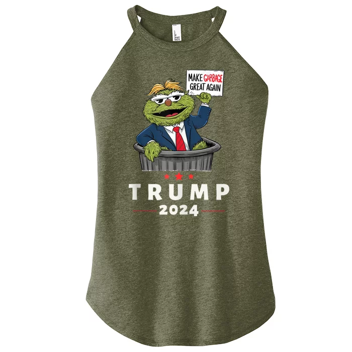 Funny Trump Garbage Vote 2024 Election Women’s Perfect Tri Rocker Tank