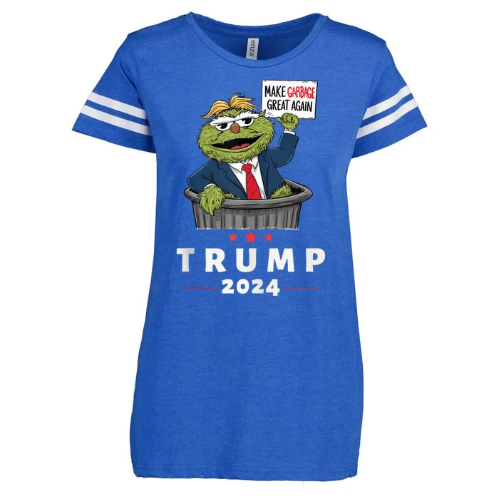 Funny Trump Garbage Vote 2024 Election Enza Ladies Jersey Football T-Shirt