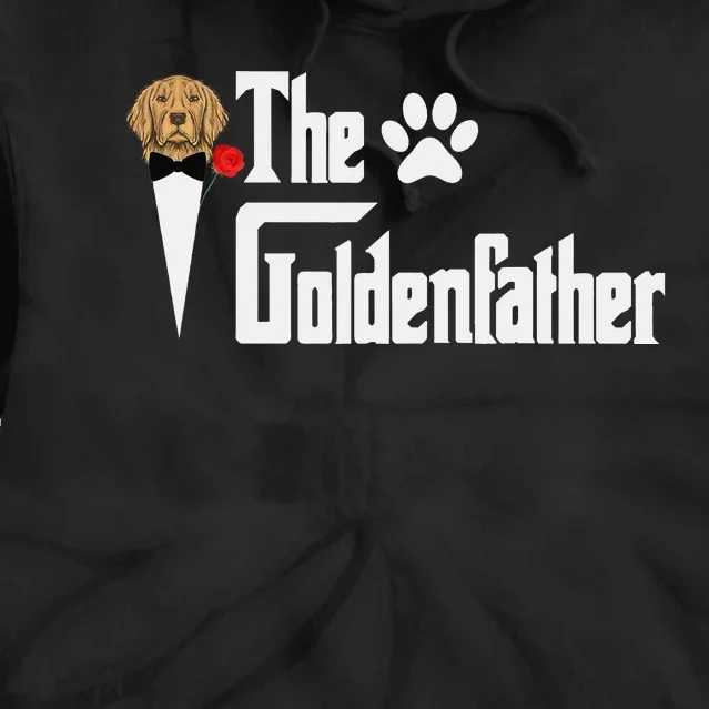 Funny The Goldenfather Golden Retriever Dog Father Tie Dye Hoodie