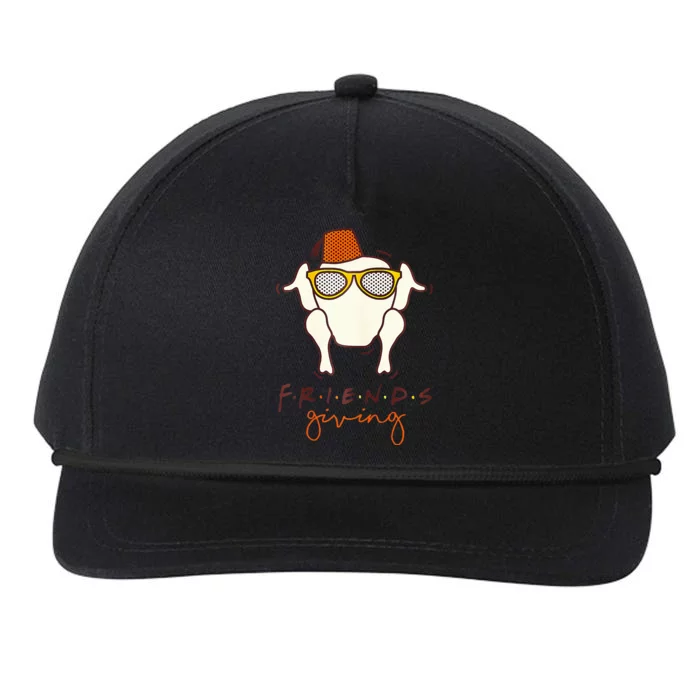 Friends Turkey Head Funny Thanksgiving Snapback Five-Panel Rope Hat