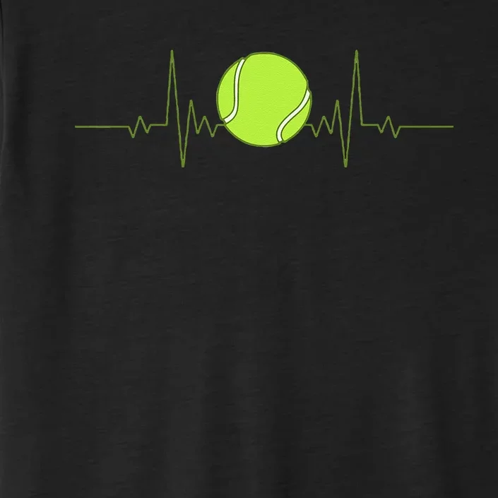 Funny Tennis Heartbeat Art For Tennis Player ChromaSoft Performance T-Shirt