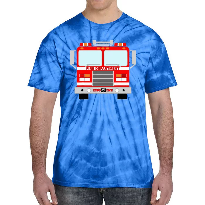 FIRE TRUCK HALLOWEEN COSTUME PRETEND IM A FIRE TRUCK Tie-Dye T-Shirt