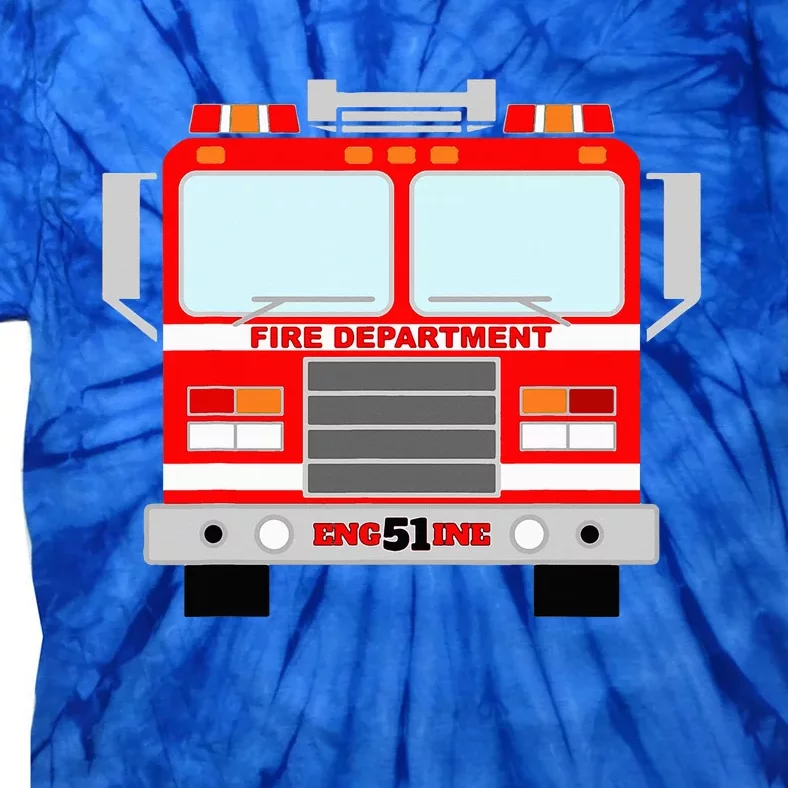 FIRE TRUCK HALLOWEEN COSTUME PRETEND IM A FIRE TRUCK Tie-Dye T-Shirt