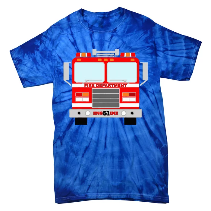 FIRE TRUCK HALLOWEEN COSTUME PRETEND IM A FIRE TRUCK Tie-Dye T-Shirt