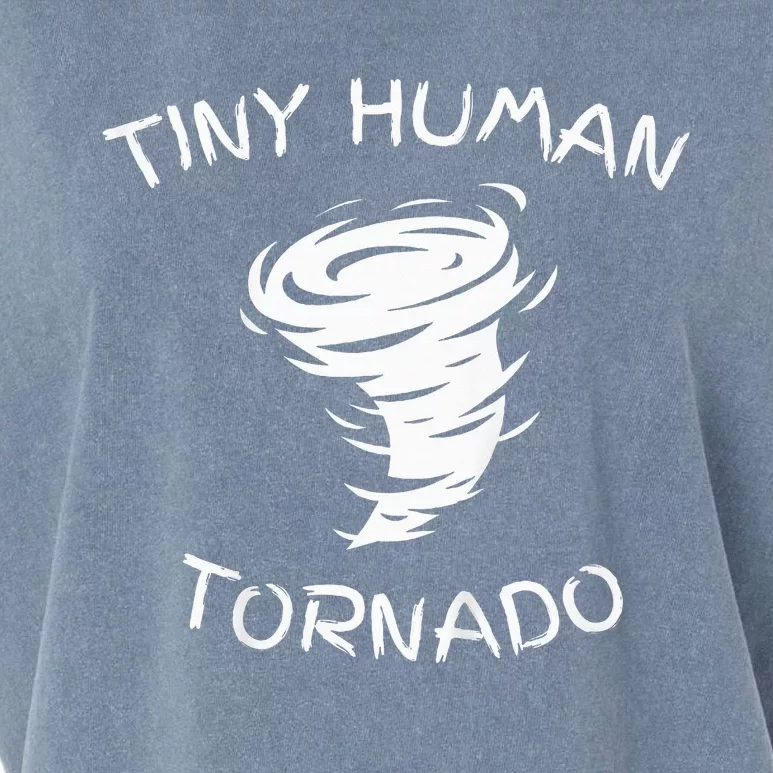 Funny Tiny Human Tornado Garment-Dyed Women's Muscle Tee