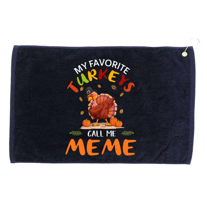 Funny Turkey Holiday Party Meme Matching Thanksgiving Gift Grommeted Golf Towel