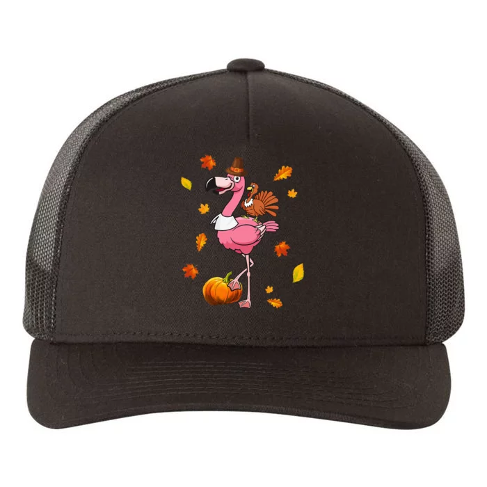 Flamingo Thanksgiving Halloween Yupoong Adult 5-Panel Trucker Hat