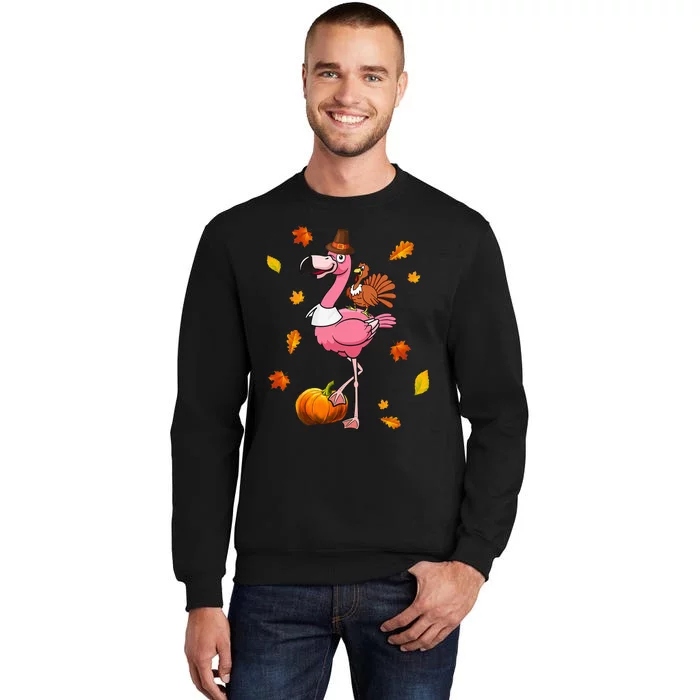 Flamingo Thanksgiving Halloween Tall Sweatshirt