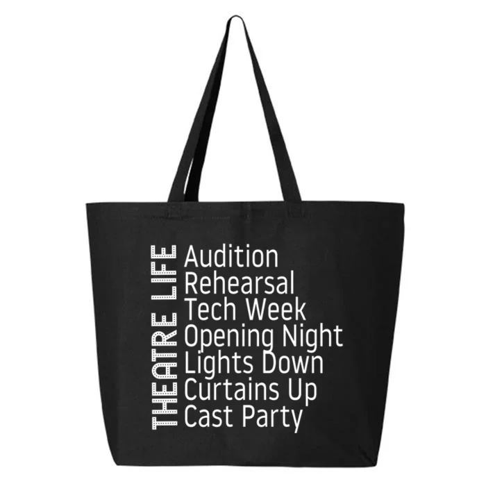 Funny Theatre Hoodie Broadway Gift Actor Musical Lover Thespian Git 25L Jumbo Tote