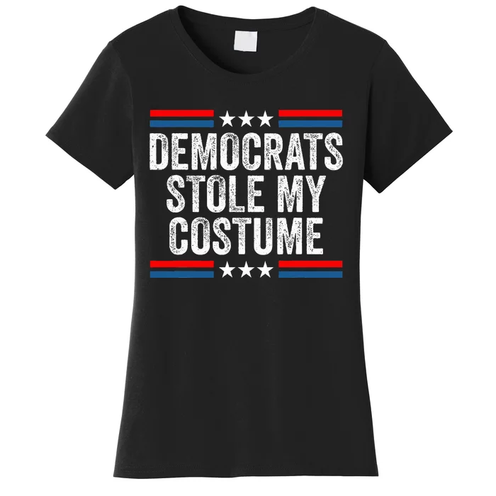 Funny Trump Halloween Costume Democrats Stole My Costume Women's T-Shirt