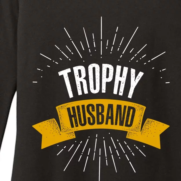 Funny Trophy Husband Wedding Anniversary Womens CVC Long Sleeve Shirt