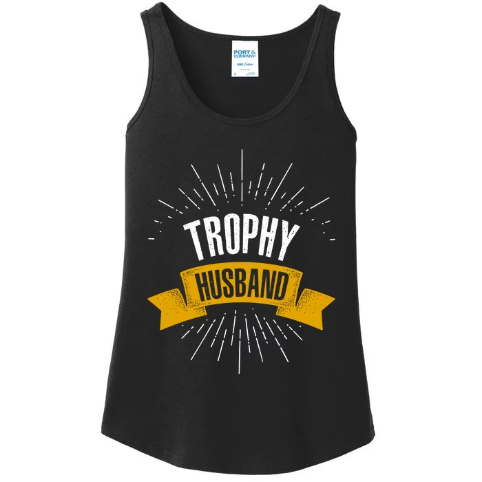 Funny Trophy Husband Wedding Anniversary Ladies Essential Tank