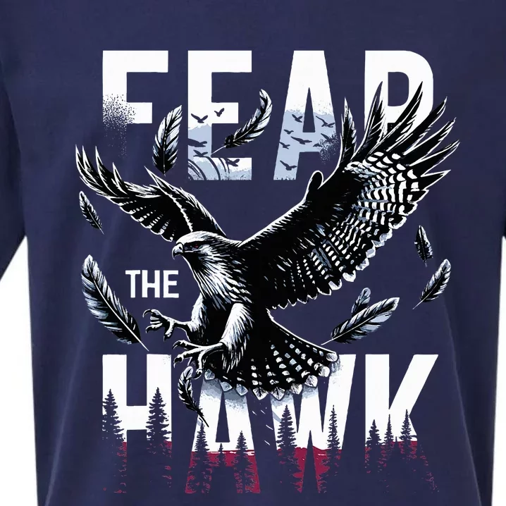 Fear The Hawk Hawks Hawks Sueded Cloud Jersey T-Shirt