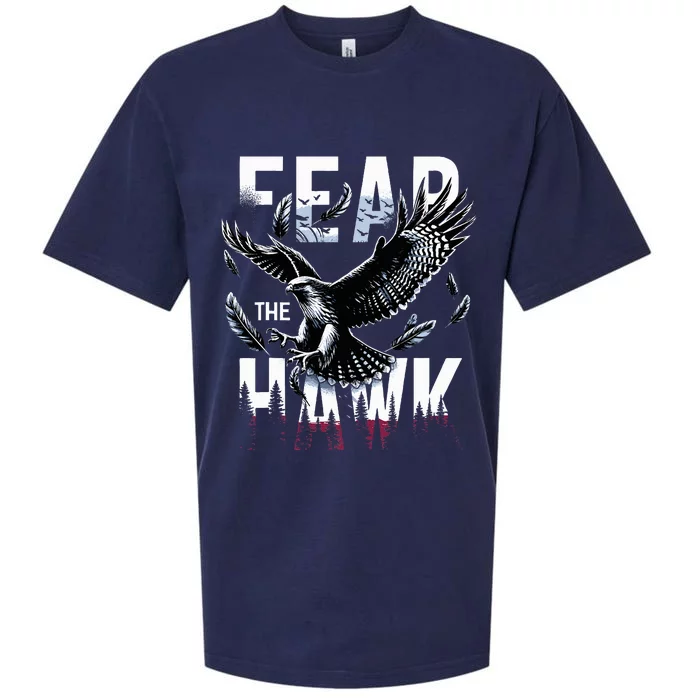 Fear The Hawk Hawks Hawks Sueded Cloud Jersey T-Shirt