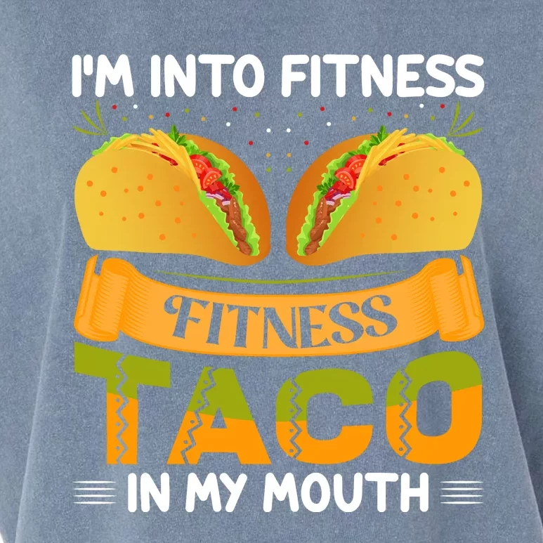 Fitness Taco Humor Garment-Dyed Women's Muscle Tee