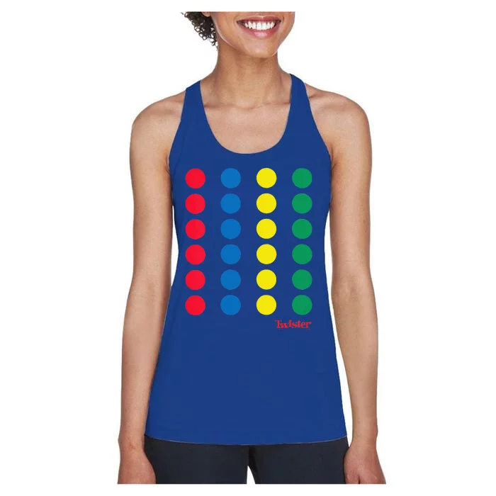 Funny Twister Halloween Twister Board Costume Women's Racerback Tank