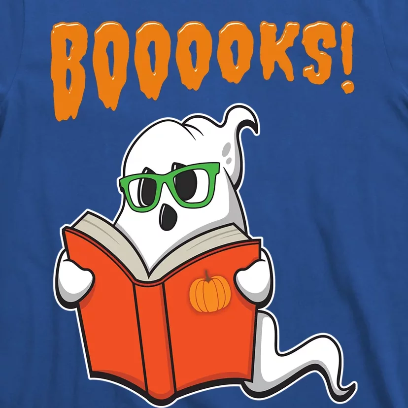 Funny Teacher Halloween Gift Ghost Books Reading Class Gift T-Shirt