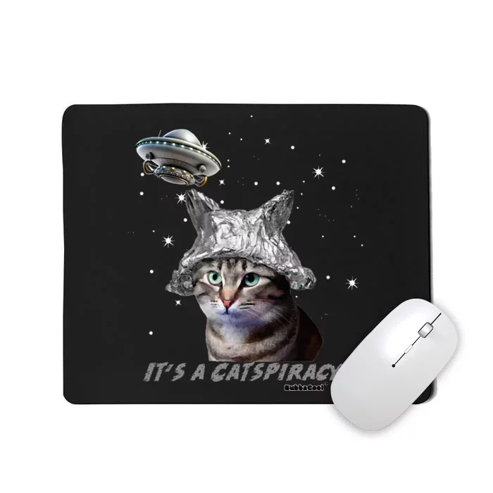 Funny Tinfoil Hat Cat Lover Mousepad