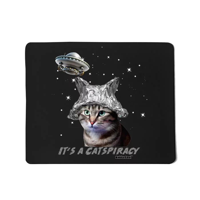 Funny Tinfoil Hat Cat Lover Mousepad