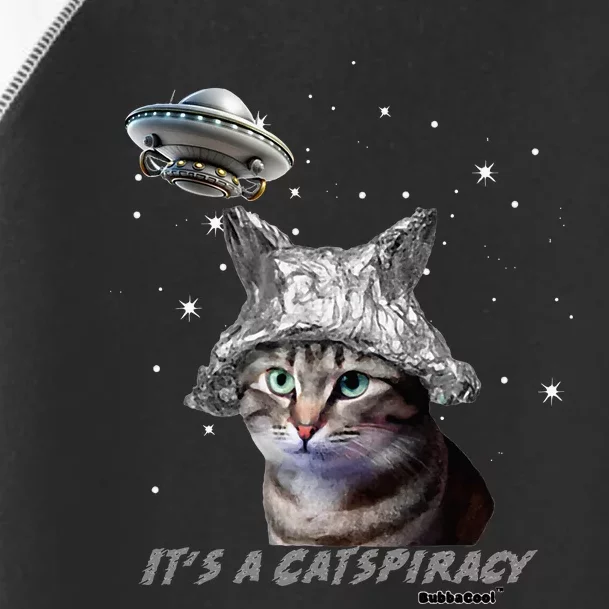 Funny Tinfoil Hat Cat Lover Toddler Fine Jersey T-Shirt