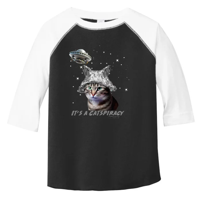 Funny Tinfoil Hat Cat Lover Toddler Fine Jersey T-Shirt