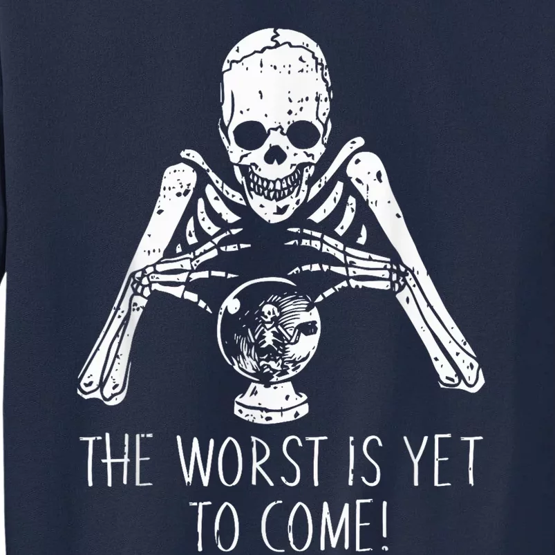 Fortune Teller Halloween Costume Funny Skull Skeleton Tall Sweatshirt