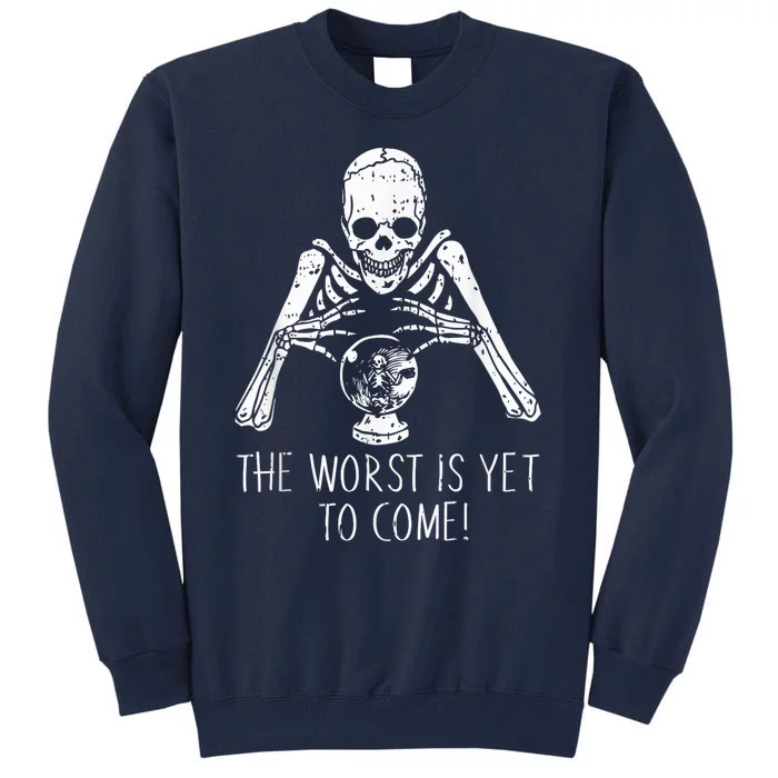 Fortune Teller Halloween Costume Funny Skull Skeleton Tall Sweatshirt