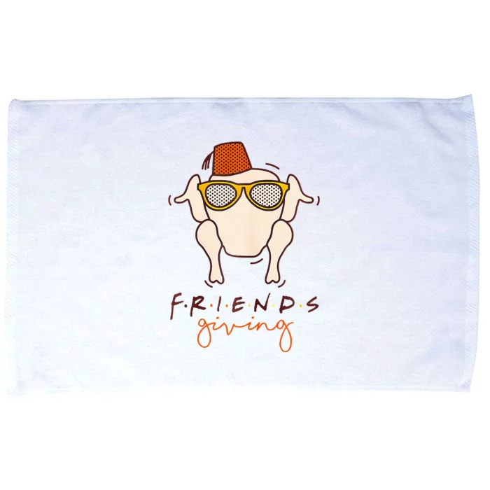 Friends Turkey Head Funny Thanksgiving Microfiber Hand Towel