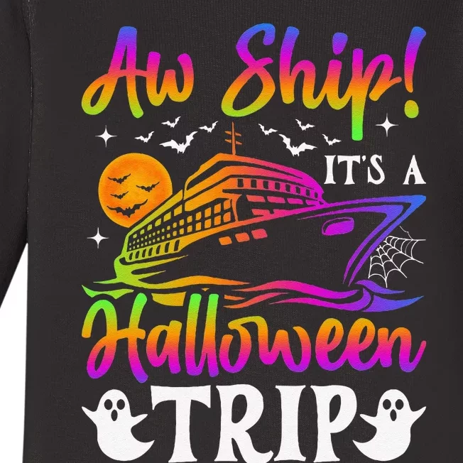 Funny Trip Halloween Cruise Squad Family 2024 Cruising Crew Baby Long Sleeve Bodysuit