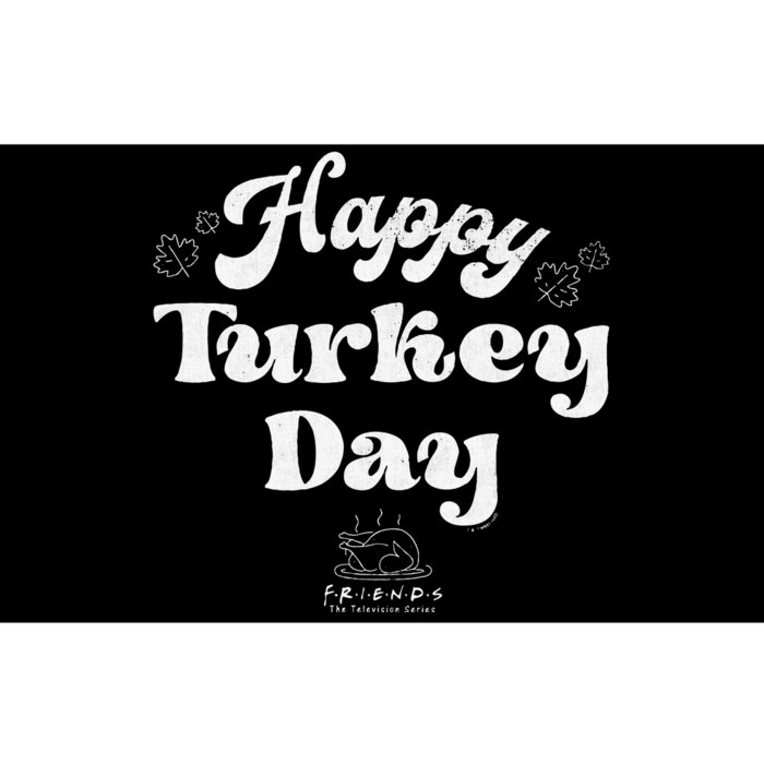 Friends Thanksgiving Happy Turkey Day Vintage Text Bumper Sticker