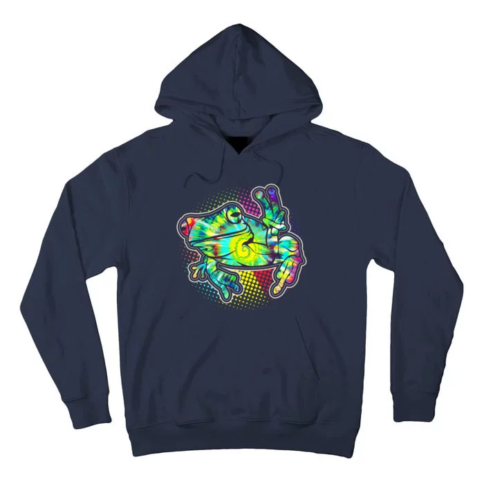 Funny Trippy Hippie Psychedelic Peace Frog Tall Hoodie