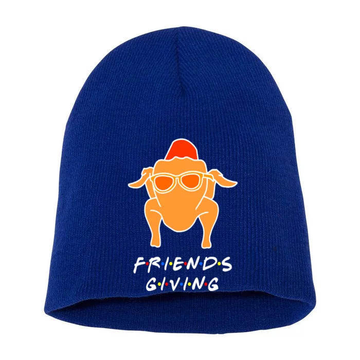 Funny Turkey Happy Friendsgiving Funny Gift For Friends Gift Short Acrylic Beanie