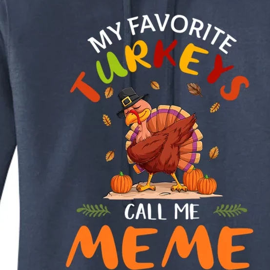 Funny Turkey Holiday Party Meme Matching Thanksgiving Gift Women's Pullover Hoodie