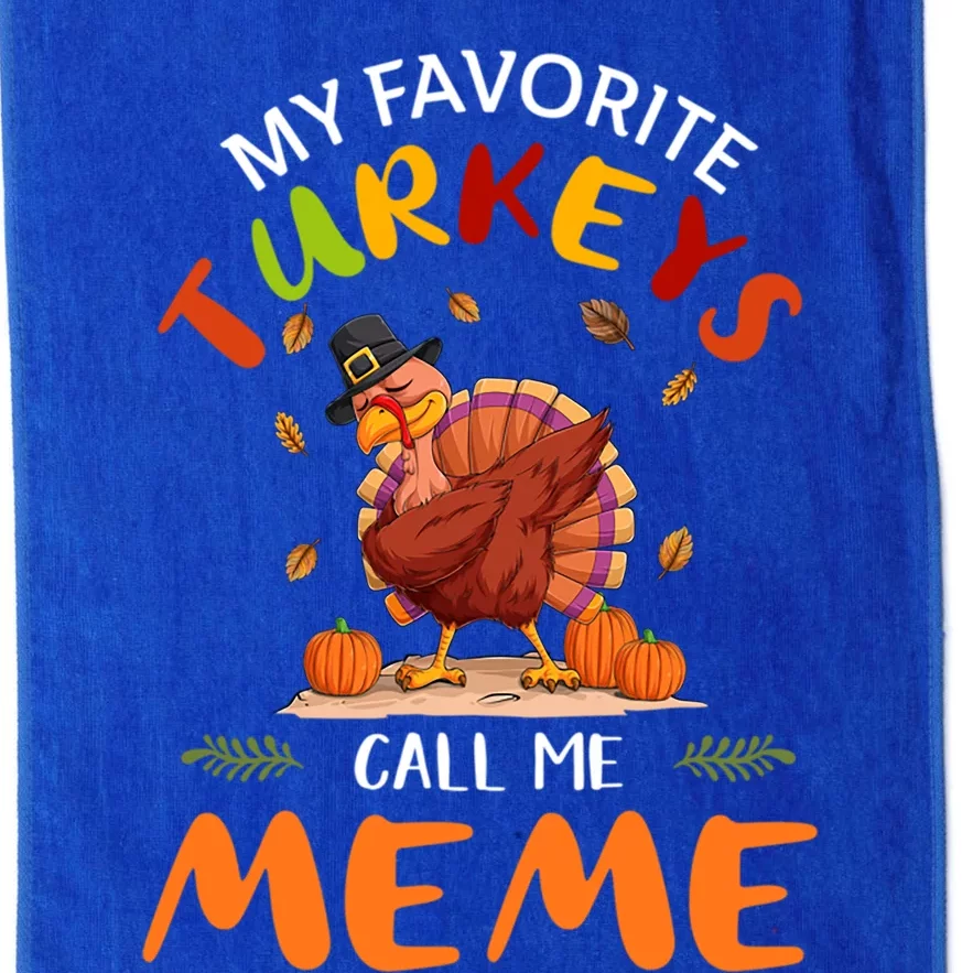 Funny Turkey Holiday Party Meme Matching Thanksgiving Gift Platinum Collection Golf Towel