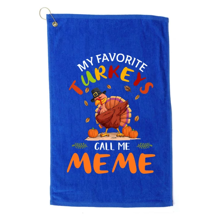 Funny Turkey Holiday Party Meme Matching Thanksgiving Gift Platinum Collection Golf Towel