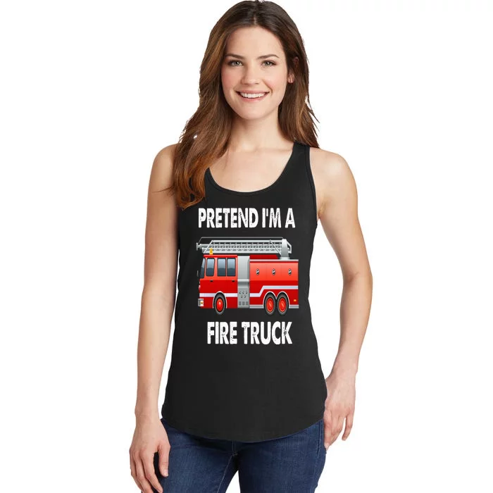 Fire Truck Halloween Costume Pretend I'm A Fire Truck Ladies Essential Tank