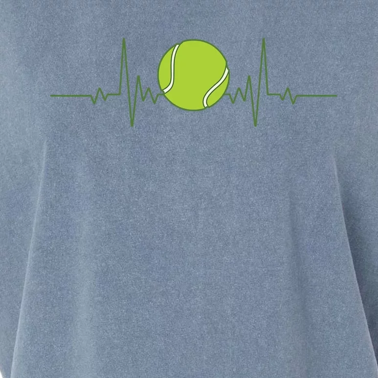 Funny Tennis Heartbeat Art For Tennis Player Men Women Garment-Dyed Women's Muscle Tee