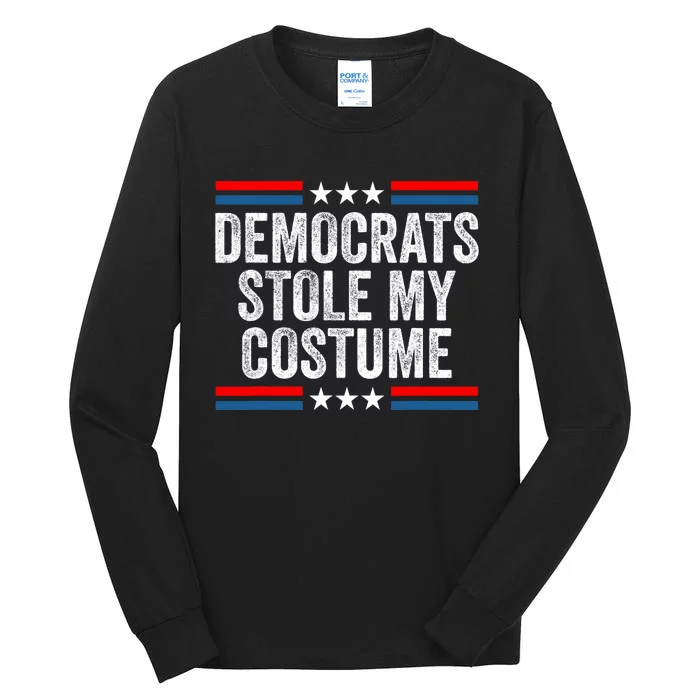 Funny Trump Halloween Costume Democrats Stole My Costume Tall Long Sleeve T-Shirt