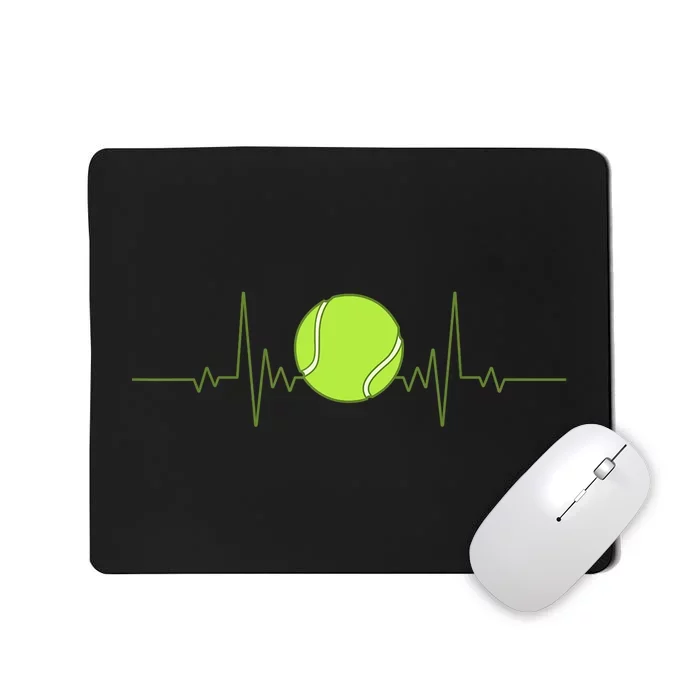 Funny Tennis Heartbeat Art Gift For Tennis Player Men Women Kids Gift Mousepad