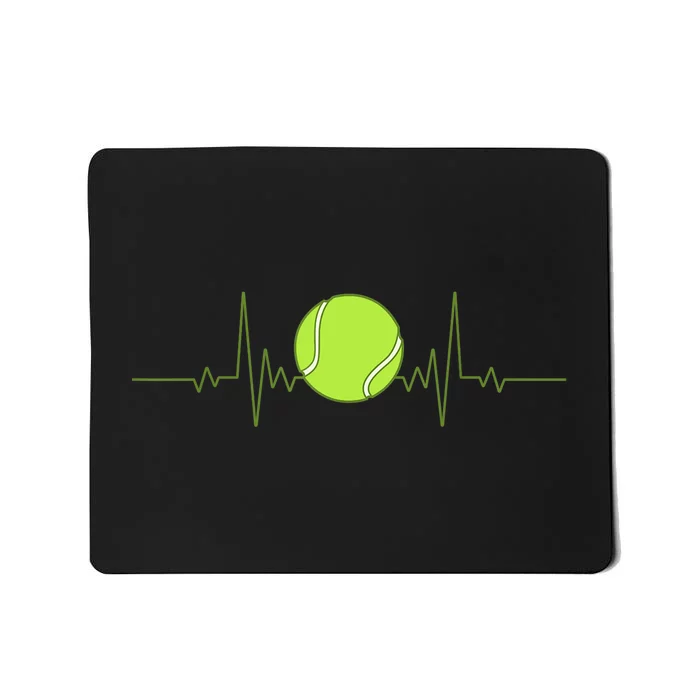 Funny Tennis Heartbeat Art Gift For Tennis Player Men Women Kids Gift Mousepad