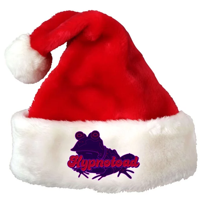 Funny Trippy Hypnotoad Premium Christmas Santa Hat