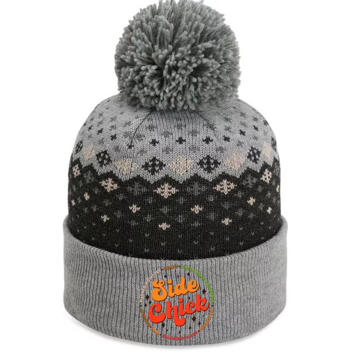 Funny Thanksgiving Holiday Side Chick The Baniff Cuffed Pom Beanie