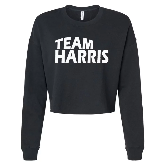 Funny Team Harris Cropped Pullover Crew