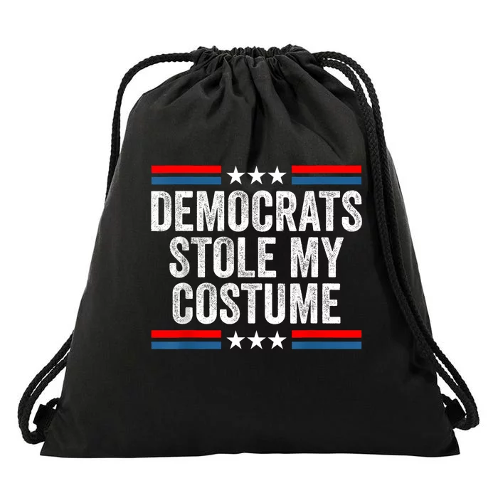 Funny Trump Halloween Costume Democrats Stole My Costume Drawstring Bag