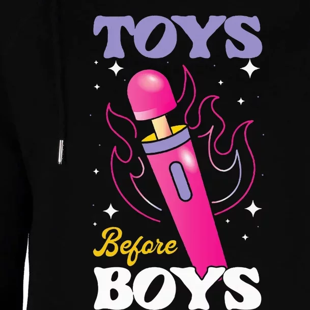 Funny Toy In Front Womens Funnel Neck Pullover Hood