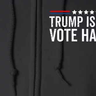 Funny Trump Is A Scab Vote Harris Walz 2024 President Kamala Full Zip Hoodie